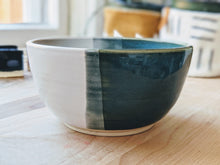 Load image into Gallery viewer, Blue green and white bowl