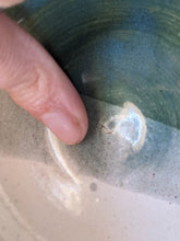 Load image into Gallery viewer, Blue green and white bowl