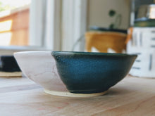 Load image into Gallery viewer, Rustic blue green and white dish