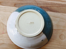 Load image into Gallery viewer, Rustic blue green and white dish