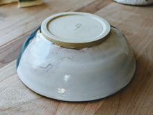 Load image into Gallery viewer, Rustic blue green and white dish