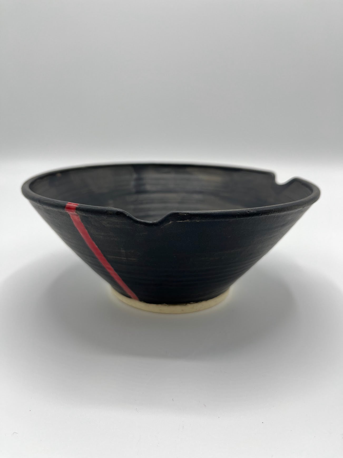 Noodle Bowl - Black with red strip